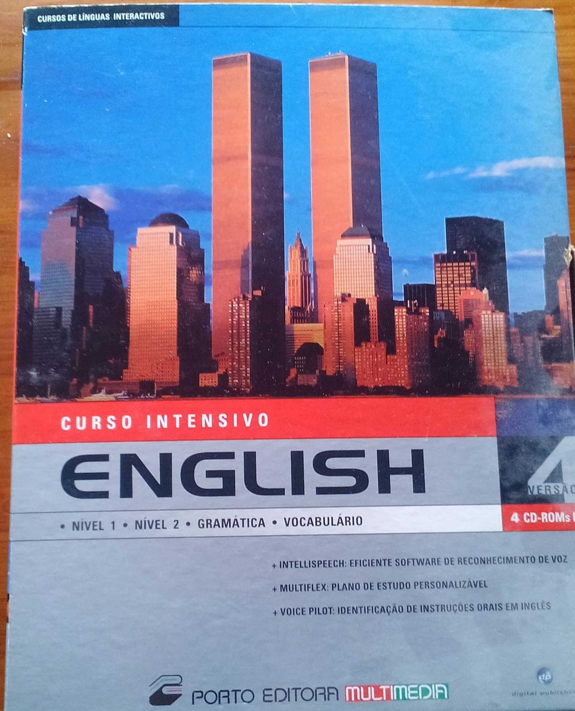 Box Curso intensivo de Inglês em 4 CD-ROM Porto Editora