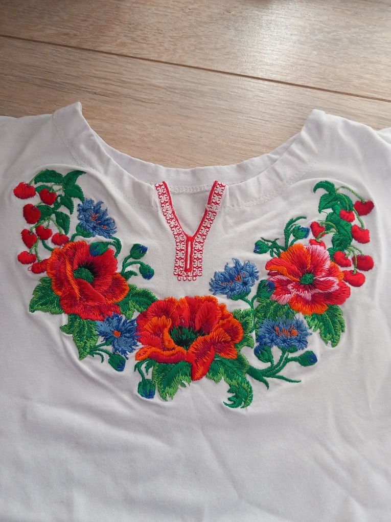 Bluzeczka dla dziewczynki z haftem, góralska,  słowiańska