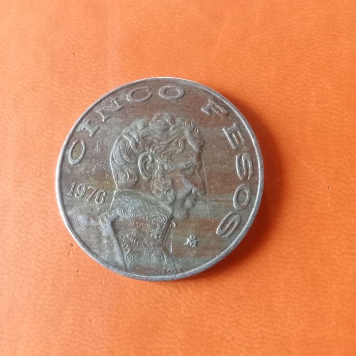 moeda 5 pesos Mexico