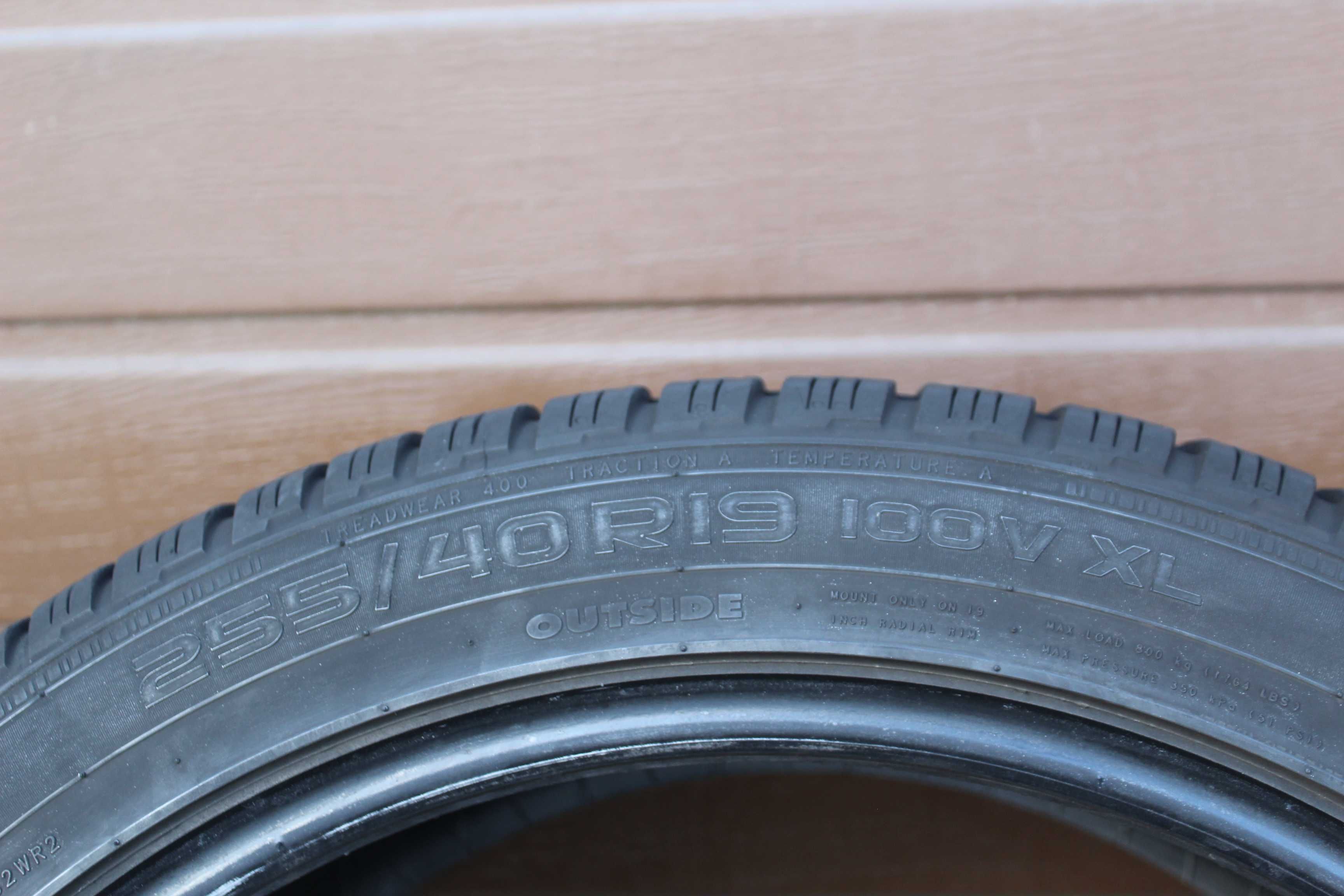255/40R19 Nokian Tyres WR A3 100V XL 2017r. 6mm
