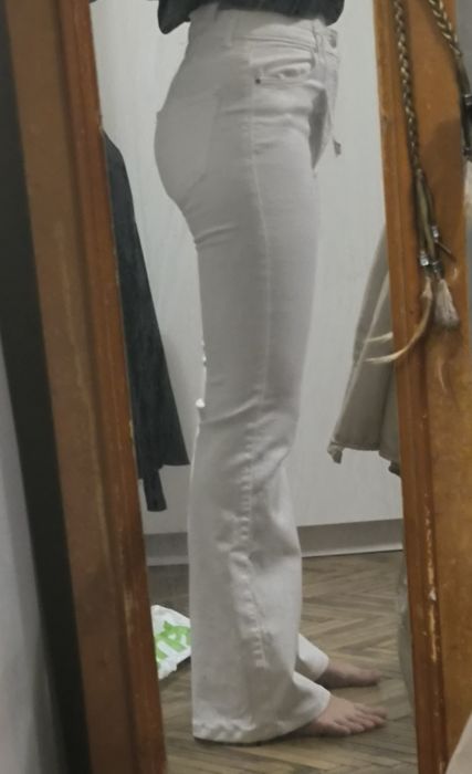 Штани джинсові білі розмір М