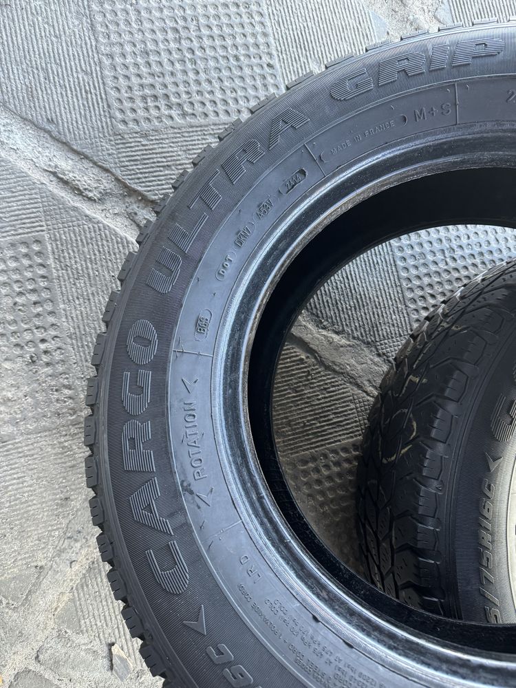 205/75R16C-2шт Goodyear оригінал із Німеччини 6мм в наявності!