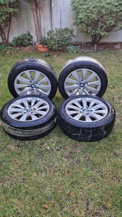 Oryginalne felgi BMW 17" + opony zimowe Bridgestone 225/50 R17 komplet