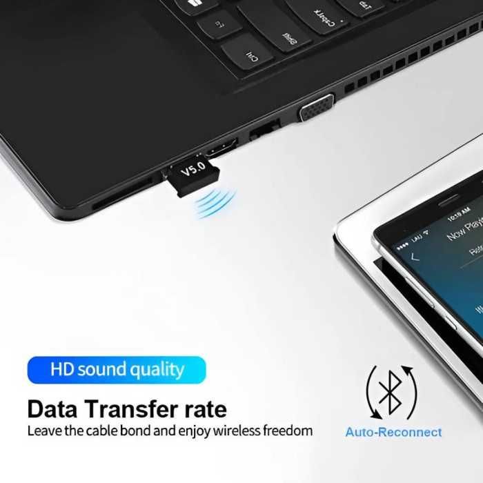 Бездротовий USB адаптер Bluetooth 5.0