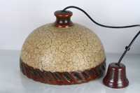 Ceramiczna lampa wisząca w stylu fat lava Niemcy lata 60 vintage
