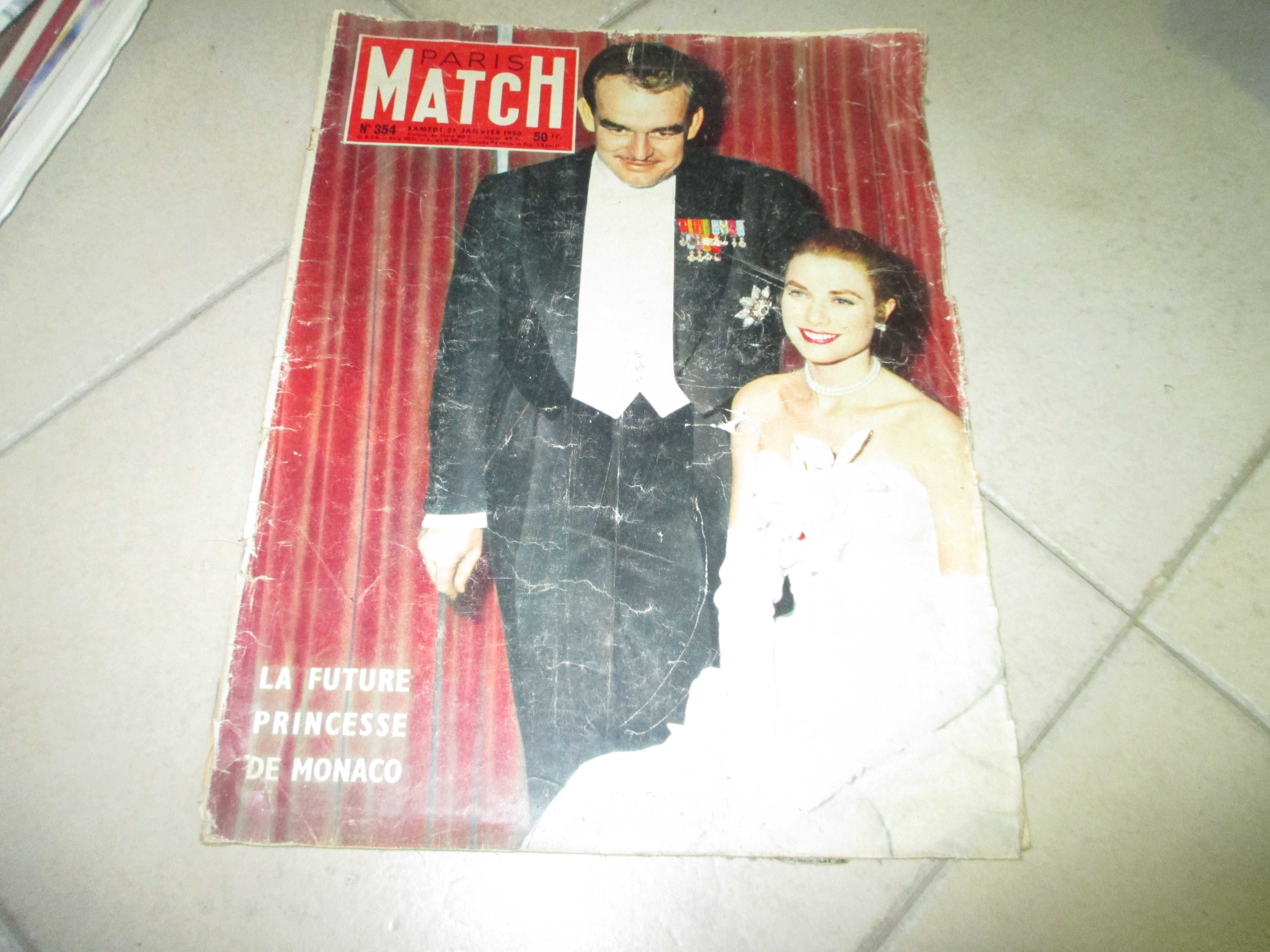 Revista Paris Match Principe do Mónaco Grace Kelly