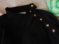 Sweter z TK maxx czarny złote guziki DESIRES rozm L