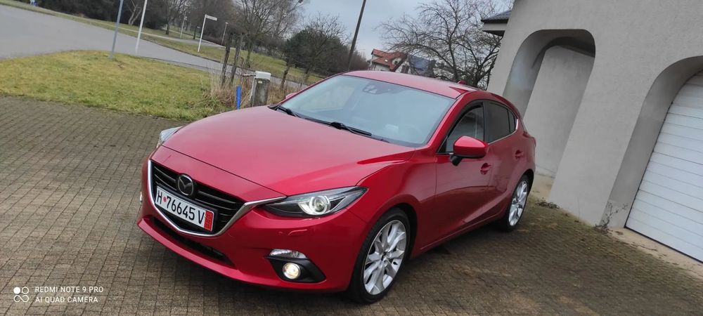 Mazda 3 2.2 Diesel 150km Automat Piękny Kolor! NAVI Xseno LED kamera Super Sta