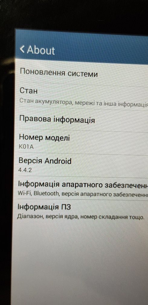 Планшет Asus MeMo Pad 7 K01A