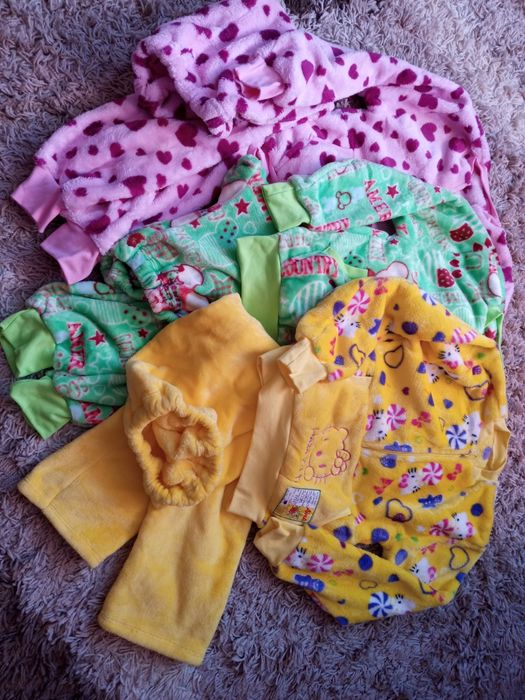 Пижама, піжама махрова ,, Комплект для дівчинки. Знижка  10 % від ціни