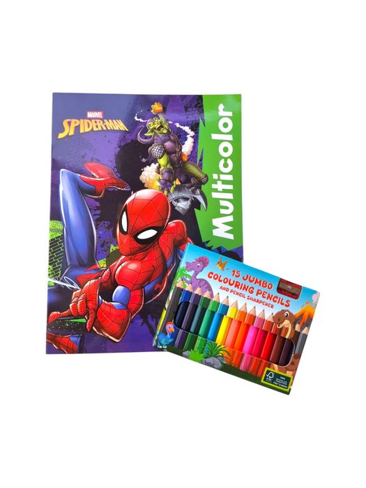 Prezent świąteczny dla chłopca - Figurka/Kolorowanka/Kredki/Słodycze