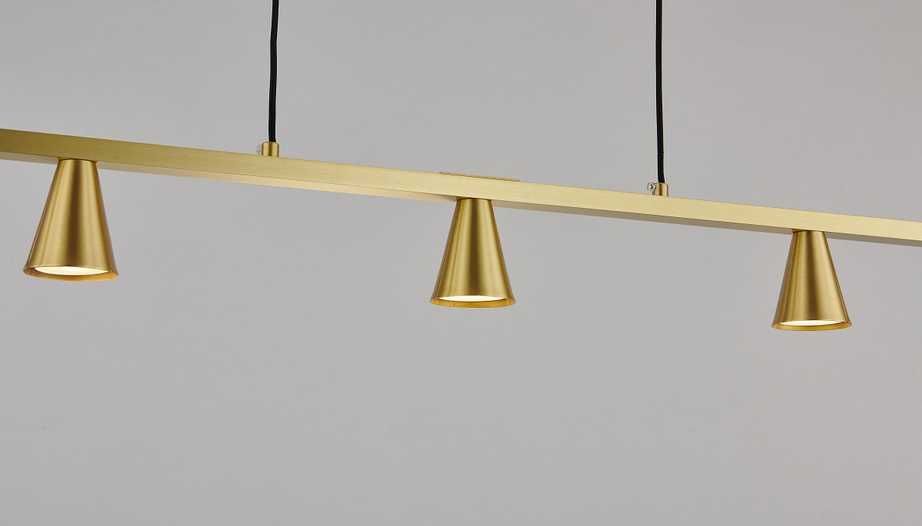 Candeeiro suspenso design LYB Aromas dourado