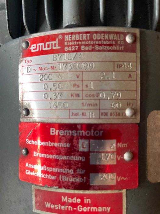 Silnik elektryczny emod B71l/4 0,37 Kw