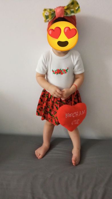 Śliczna sukieneczko body raz założona jak nowa 86