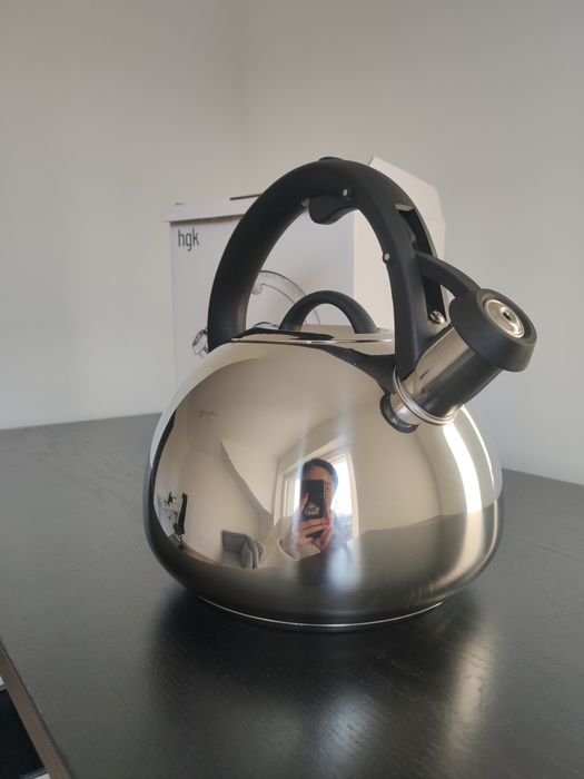 Nowy czajnik z gwizdkiem,2.7L,na indukcja, na gaz (Lea mirror)