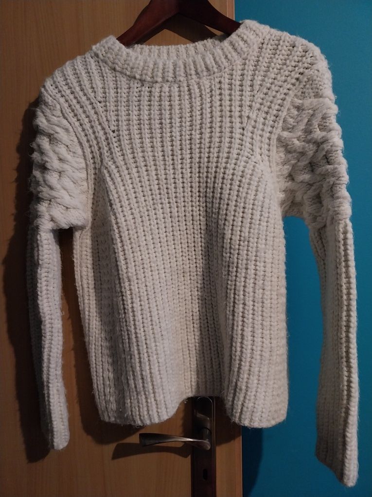 Biały sweter River Island r. 36 S