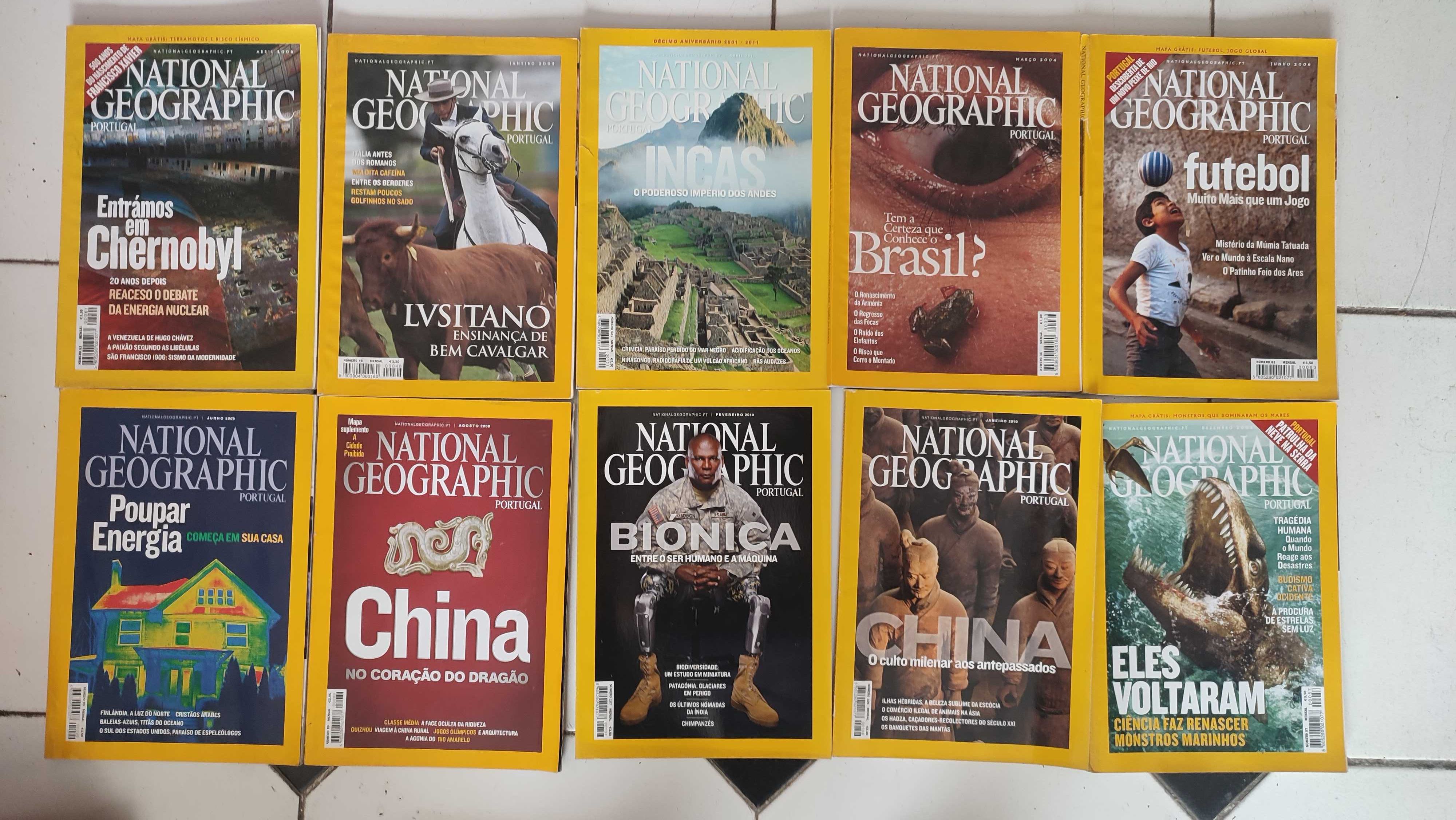 Lote 30 Revistas National Geographic - Edição Portuguesa