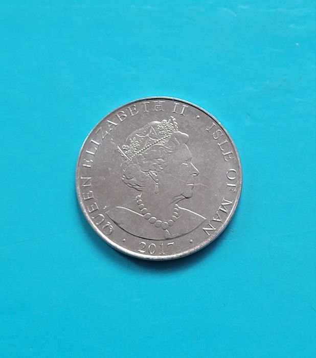 Moneta 10 pensów 2017 - Elizabeth II - Kot manks - Wyspa Man  (662A)