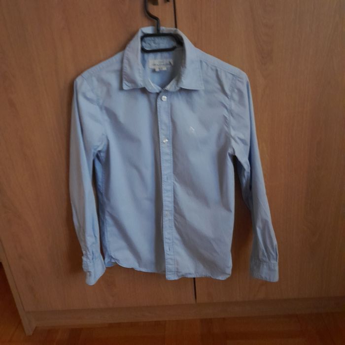 Błękitna koszula H&M r. 158 chlopiec bdb