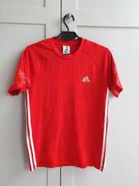 Czerwona koszulka t-shirt Adidas męska chłopięca rozmiar S Euro 2008