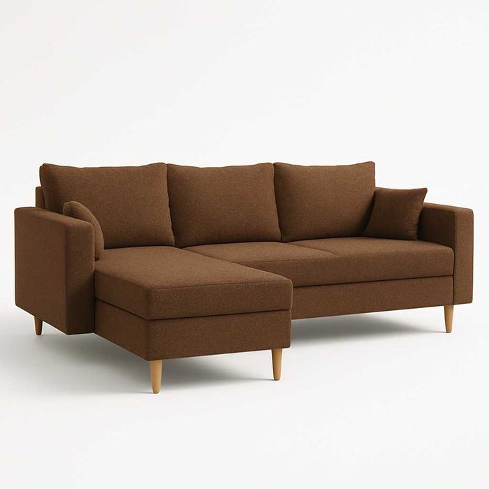 Narożnik Do Salonu IVO Kanapa Sofa Rozkładana 2 Pojemniki Na Pościel