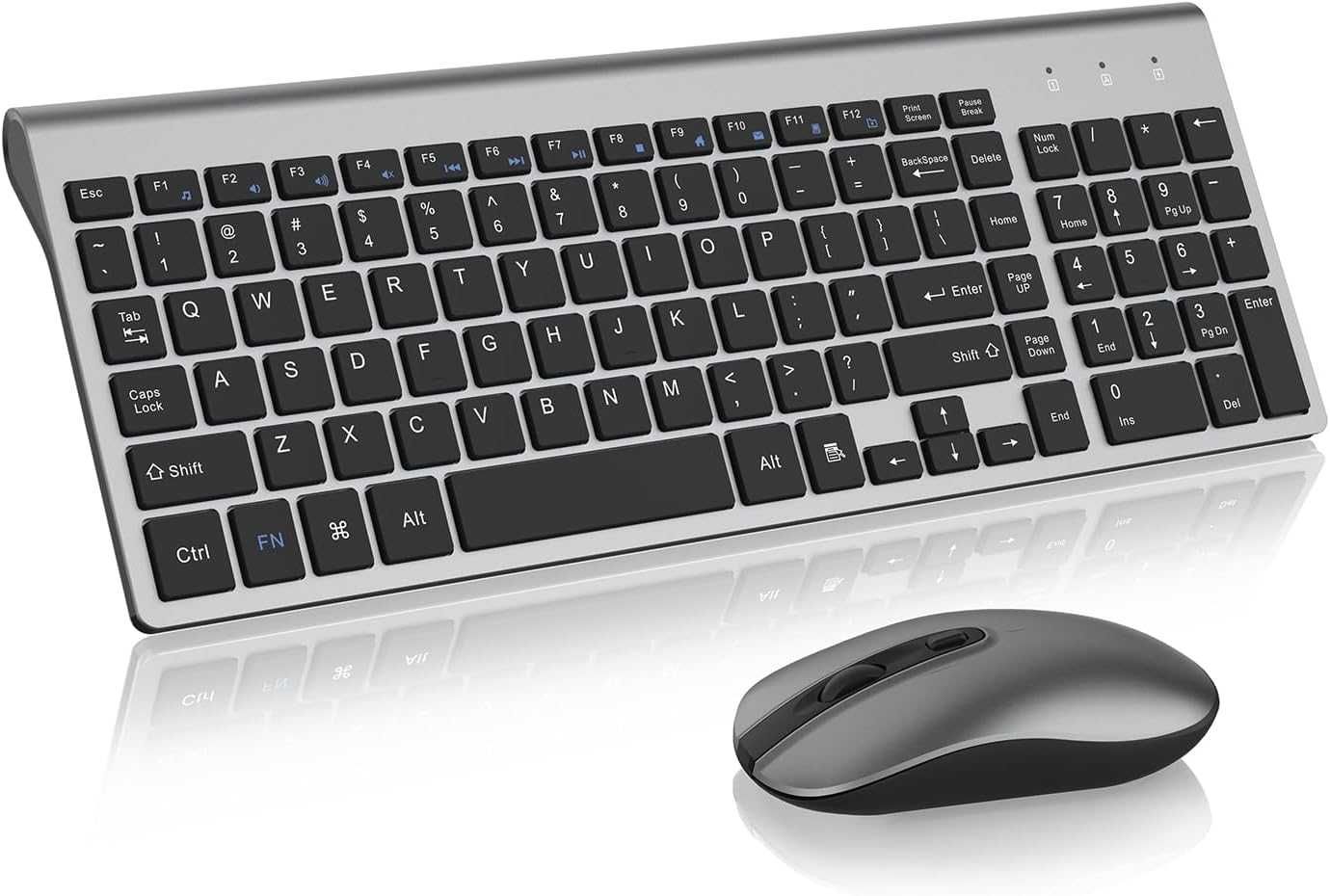 Zestaw bezprzewodowej klawiatury, 2,4 G ergonomiczna klawiatura i mysz