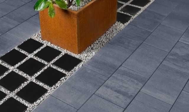 Płyty Linero SILVA MILO GRAFIRI 6 cm Semmelrock HDS - 54,15 zł / m2