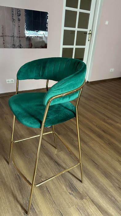 LUX Hoker barowy Welurowy 2szt