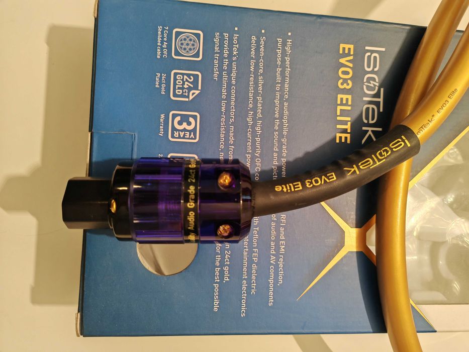 Isotek Evo3 Elite - cabo de corrente/alimentação 2m como novo
