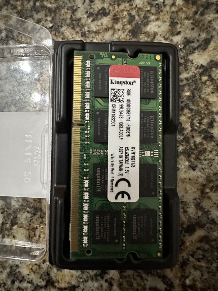 Memória ram ddr3 Kingston