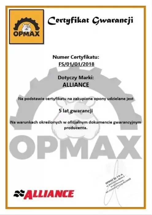 NOWA OPONA 23.1-26 16PR 159A8 TL 329 ALLIANCE beczka walec X