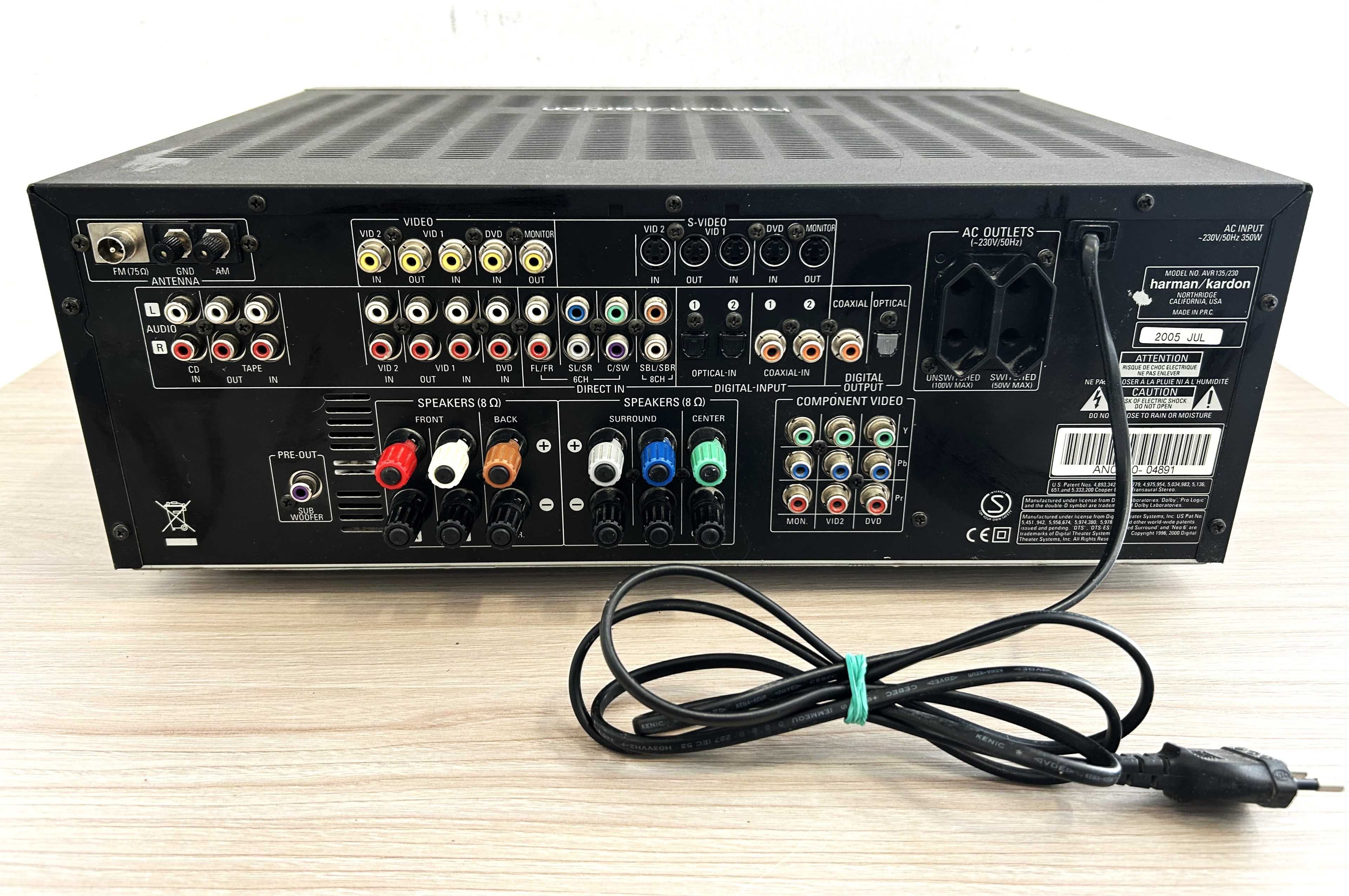 Amplituner Harman Kardon AVR135 6.1 czarny