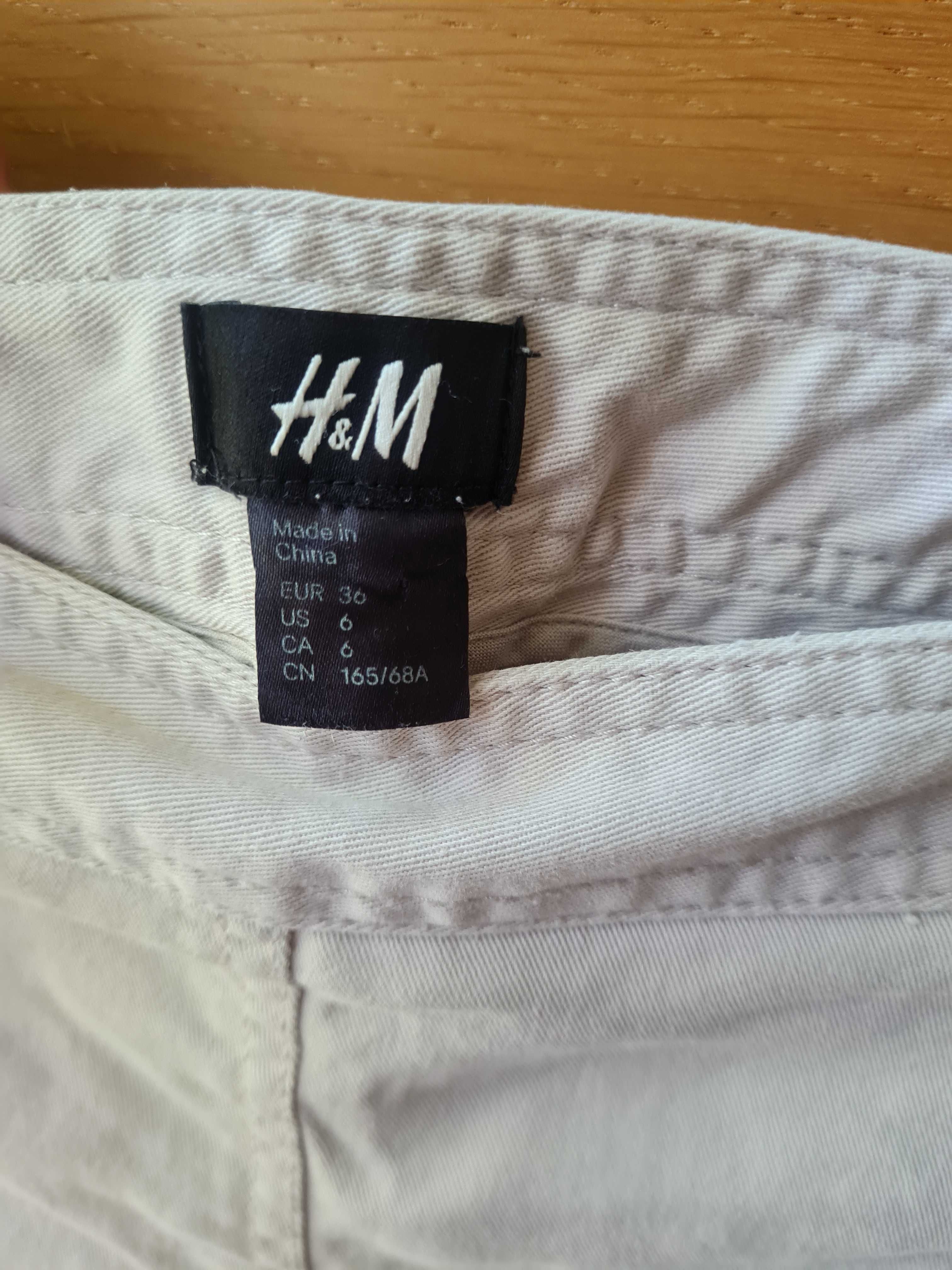 Krótkie spodenki szorty damskie H&M rozm 36