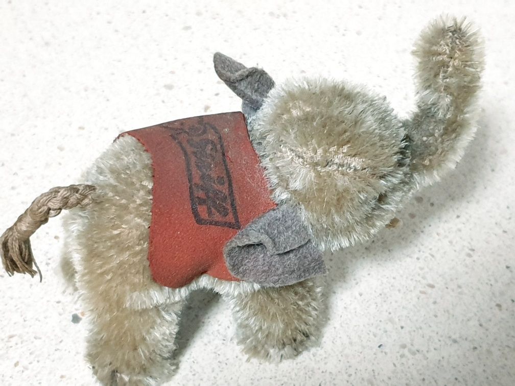 STEIFF: Antigo pequeno ursinho e elefante - preços individuais