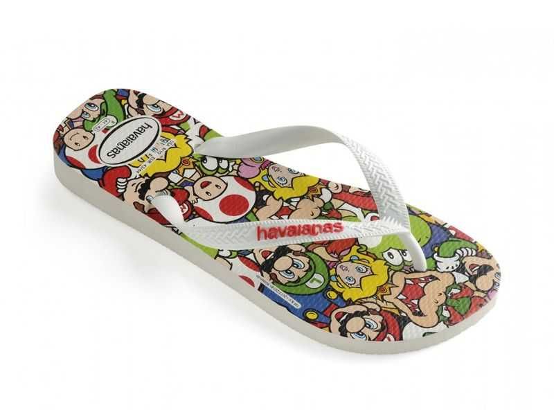 HAVAIANAS Mario Bros Brasil Nowe Klapki Japonki 33/38 Flip Flop Orygin