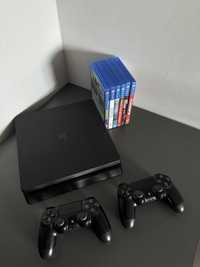 PlayStation 4 Slim 1 TB полный комплект + 6 игр (PS4 Slim 1 TB)