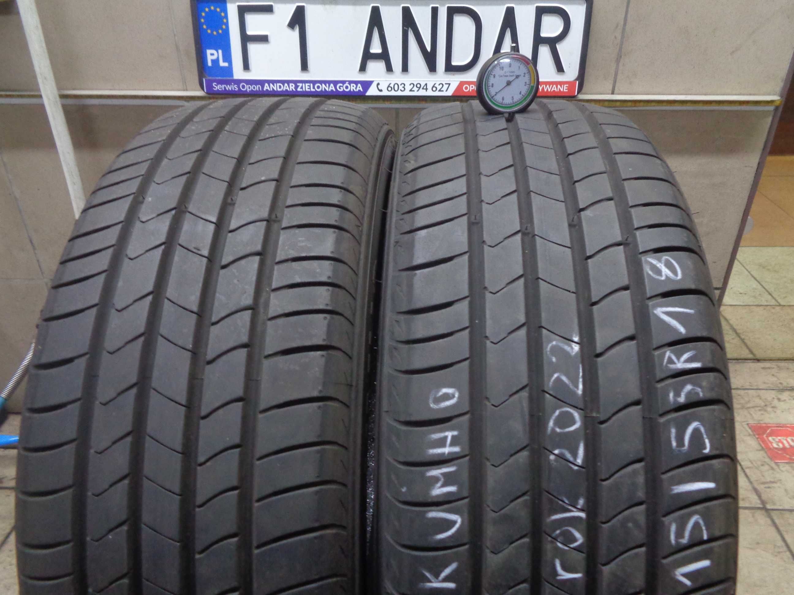 2szt. 215/55R18 KUMHO Ecsta HS51 , Opony Letnie , r.2022 , B. Ładne