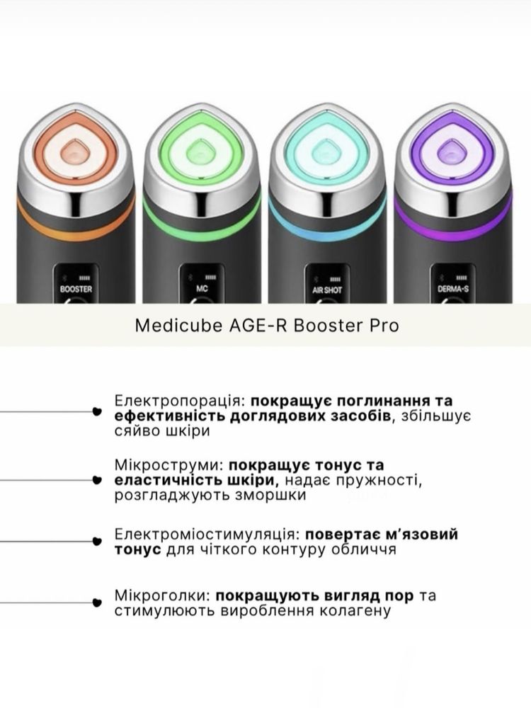 Ціна за набір! Medicube Age-R Booster Pro Black та Lemon оригінал