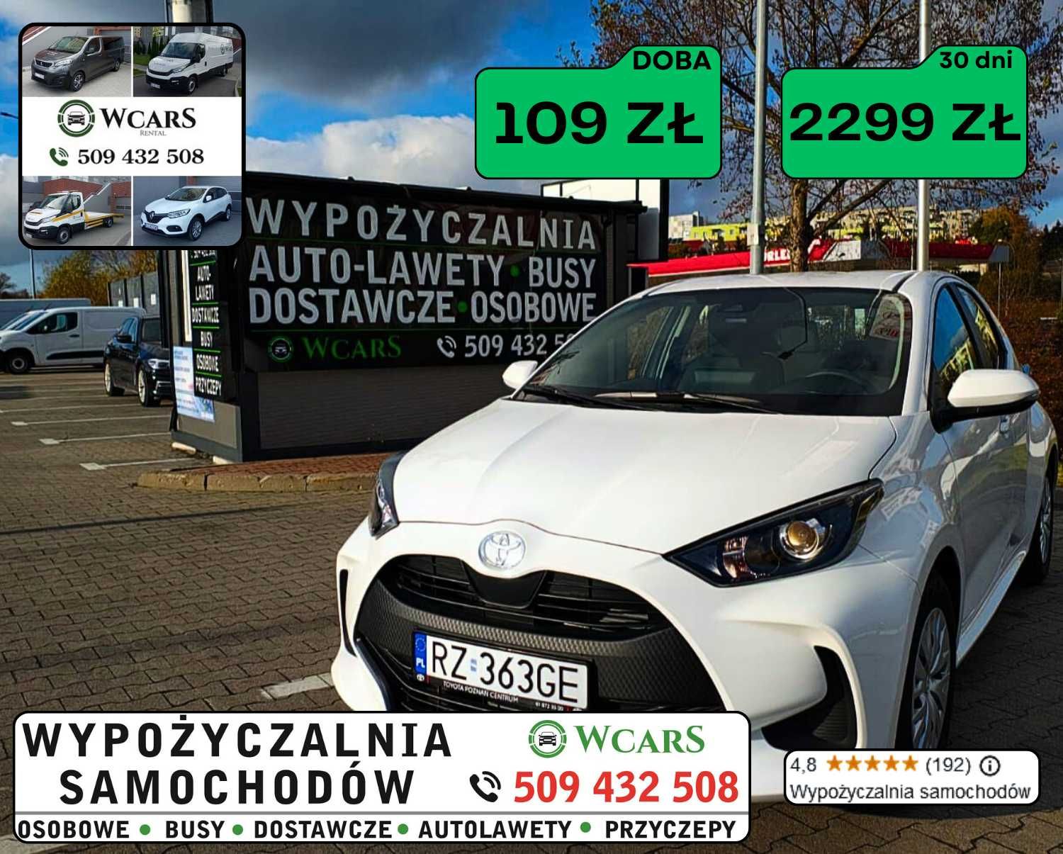wypożycz auto wypożyczalnia samochodów van dostawczy wynajem samochodu