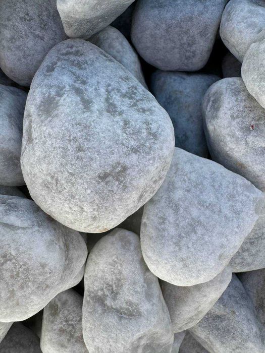 Kamień Ozdobny Włoski marmur Otoczak szaro-biały IMPRESTONE Warszawa