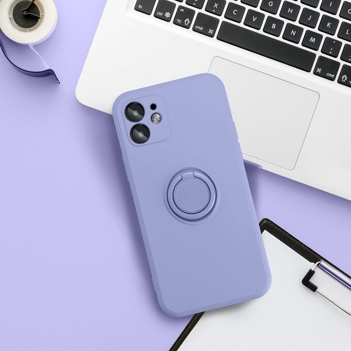 Futerał SILICONE RING do SAMSUNG A17 fioletowy