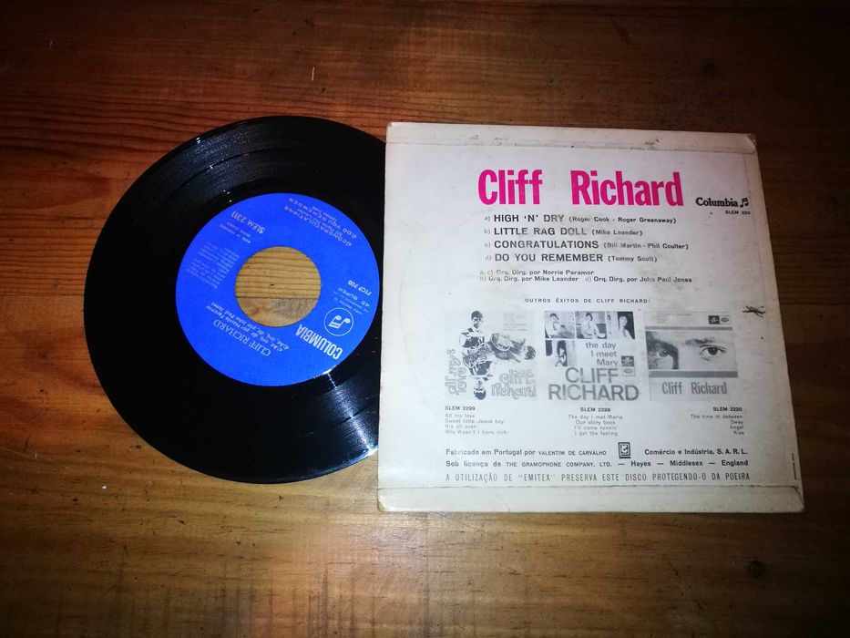 CLIFF RICHARD - Congratulations SINGLE