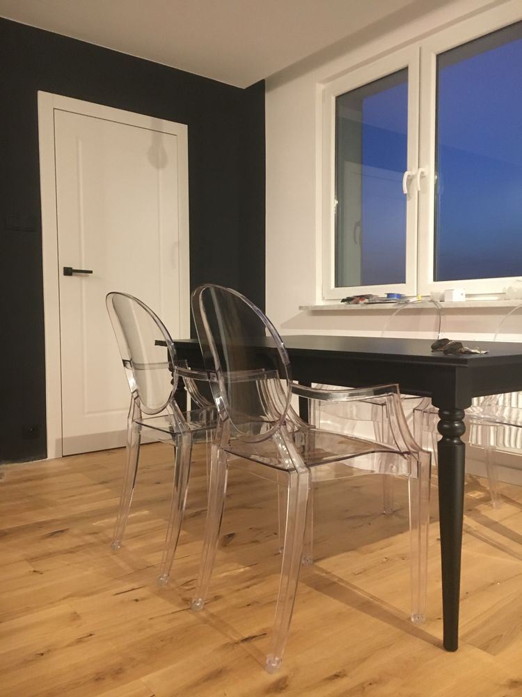 Stoł ikea czarny INGATORP rozkładany 155/215x87 cm