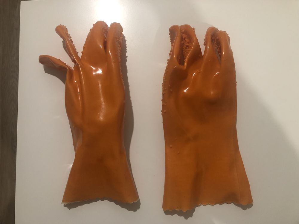 1 par de luvas antiderrapantes para descascar batatas