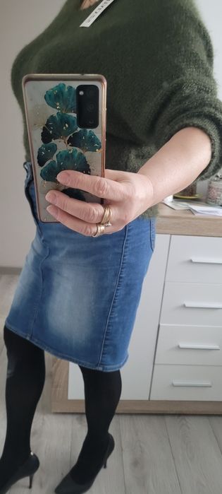 Sweterek oliwka 40-42 10% wełny