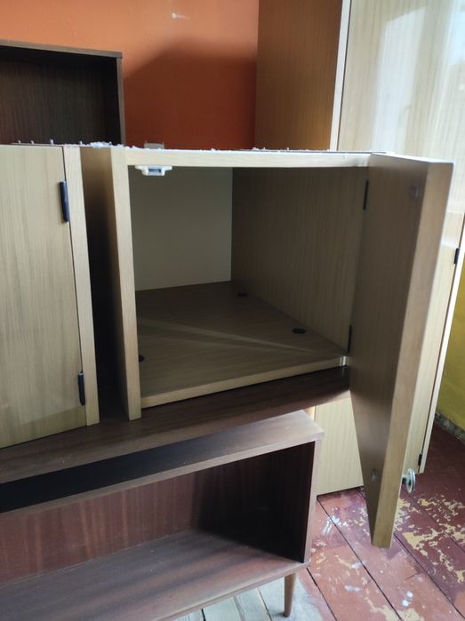 Komplet szafa +dwie szafki prl