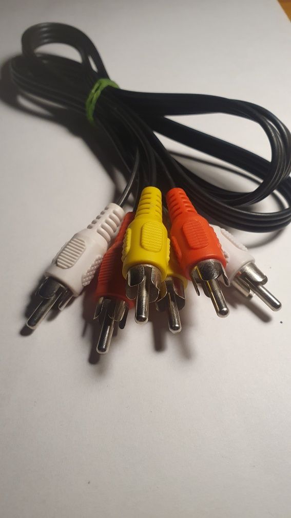 Przewód video chnich 3 rca 1,2 metra