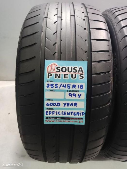 2 pneus semi novos 255-45r18 good year - oferta dos portes 120 EUROS