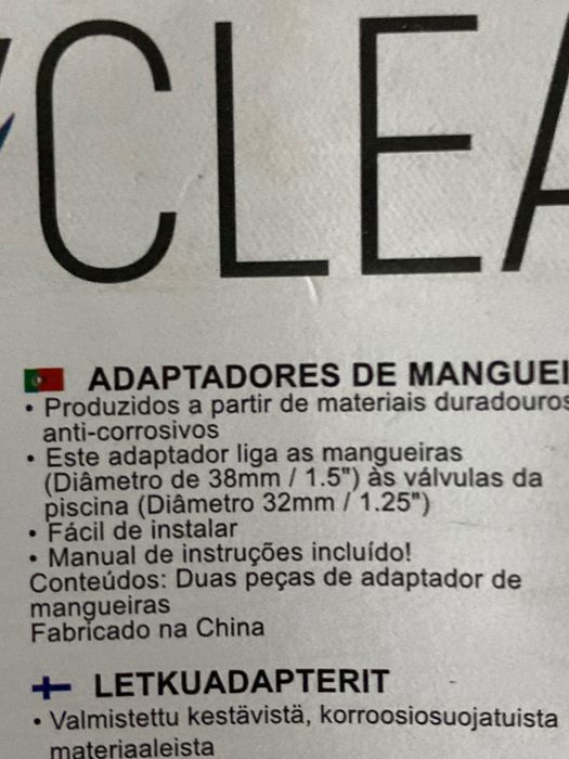 Adaptador de mangueira para piscina Bestway, NOVO