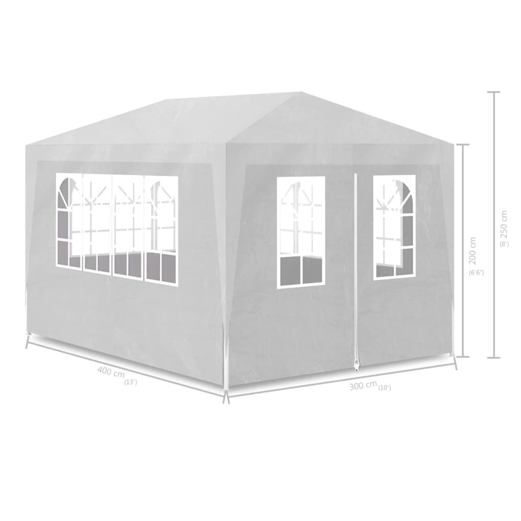 Tenda de Eventos Impermeável em Aço - 3x4m - Várias Cores